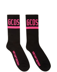 Gcds Black And Pink God Cant Destroy Streetwear Socks