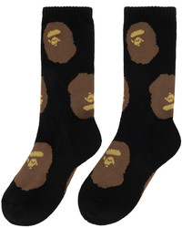 BAPE Black Ape Head Socks