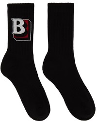 Burberry Black B Logo Sports Socks