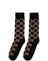 Burberry Black Check Gentleman Socks