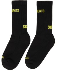 Vetements Black Classic Logo Socks