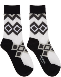 Issey Miyake Black Half Sheer Socks