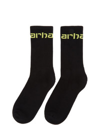 CARHARTT WORK IN PROGRESS Black Logo Socks