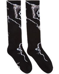 Marcelo Burlon County of Milan Black Long Telgo Socks