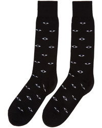 Kenzo Black Multi Eye Socks