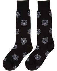 Kenzo Black Multi Tiger Socks