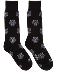 Kenzo Black Multi Tiger Socks