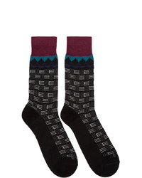 Etro Black Short Socks