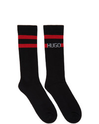 Hugo Black Skater Length Logo Socks