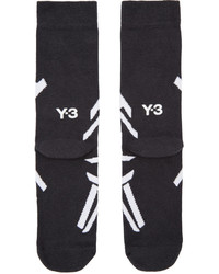 Y-3 Black Tape Socks