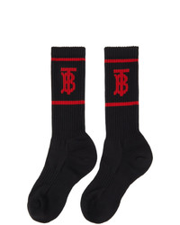 Burberry Black Tb Monogram Socks