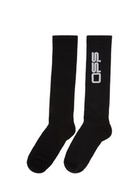 Off-White Black Wavy Logo Socks