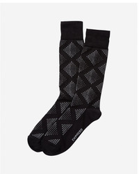 Express Geometric Print Dress Socks