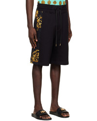 VERSACE JEANS COUTURE Black Cotton Shorts