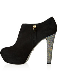 Sergio Rossi Suede And Stingray Ankle Boots