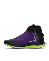 Nike Black And Purple Zoom Pegasus Turbo Shield Wp Sneakers