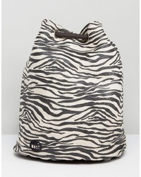 Mi-pac Mi Pac Tumbled Swing Backpack In Zebra Print