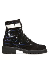 Giuseppe Zanotti Crystal Embellished Star Boots