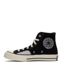 Converse Black And Grey Suede Chuck High Sneakers