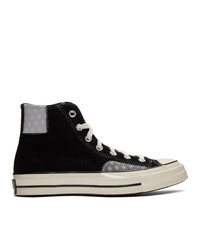 Converse Black And Grey Suede Chuck High Sneakers