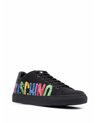 Moschino Logo Print Lace Up Sneakers