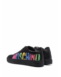 Moschino Logo Print Lace Up Sneakers