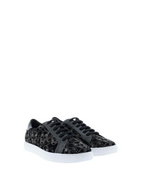 Robert Graham Tempo Embroidered Skull Low Top Sneaker