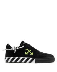 Off-White Vulcanized Striped Sole Low Top Sneakers