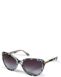 Dolce & Gabbana Acetate Snake Print Gradient Sunglasses