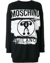 Moschino Logo And Paint Print Sweater Dress