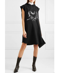 Givenchy Taurus Hooded Printed Cotton Jersey Mini Dress