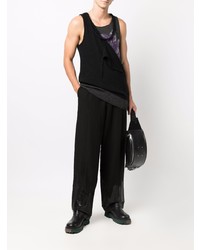 Yohji Yamamoto Panelled Knitted Vest