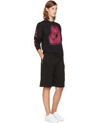 MCQ Alexander Ueen Black Bunny Be Here Now Sweatshirt