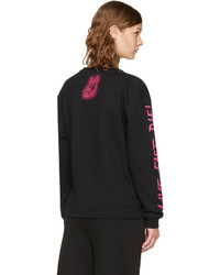 MCQ Alexander Ueen Black Bunny Be Here Now Sweatshirt