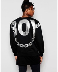 Boy London Chain Back Print Sweatshirt