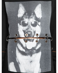 Filles a papa Dog Printed Cotton Sweatshirt W Rings