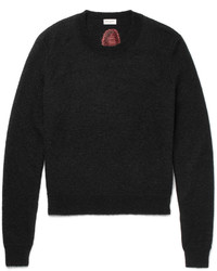 Saint Laurent Intarsia Mohair Blend Sweater