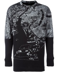 Jil Sander Map Print Sweatshirt