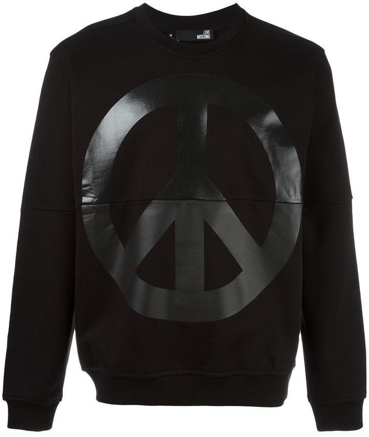 moschino peace sweatshirt