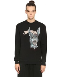 McQ by Alexander McQueen Crazy Bunny Printed Cotton Sweatshirt