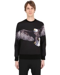 Neil Barrett Eagle Printed Neoprene Sweatshirt