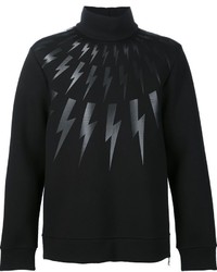 Neil Barrett Lightning Bolt Print Sweatshirt