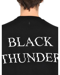 Neil Barrett Thunder Bolt Printed Neoprene Sweatshirt