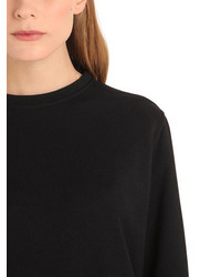 Fendi Printed Cotton Jersey Cropped Sweatshirt