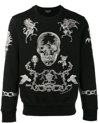 Alexander McQueen Skull Print Knitted Sweater