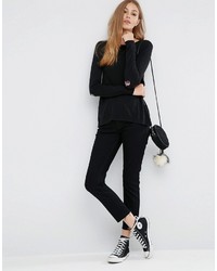 Asos Sweater With Halloween Fangs Elbow Patch