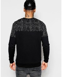 Asos Sweatshirt With Yoke Print