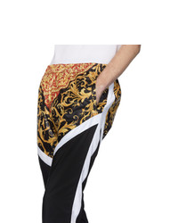 Versace Black And White Barocco Track Pants