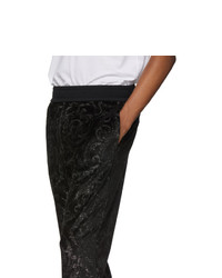 Versace Black Barocco Lounge Pants