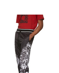 Dolce and Gabbana Black Collage Lounge Pants